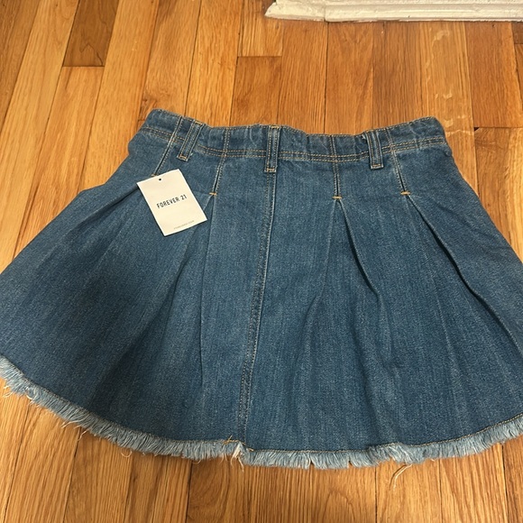 Denim Pleated Skirt - Picture 2 of 3